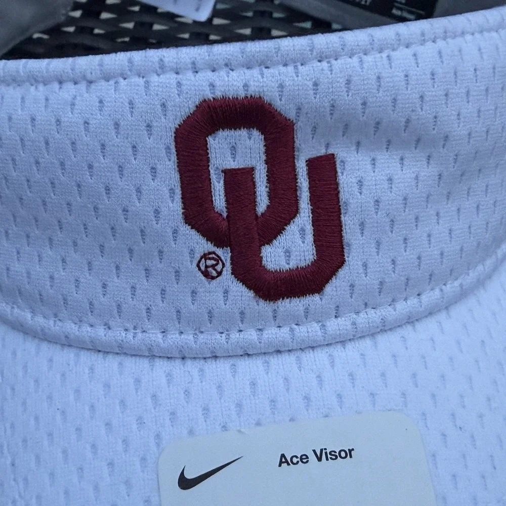 Nike White Oklahoma Sooners 2026 Dugout Dri-FIT Ace Adjustable Visor Unisex